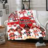 Custom Name fire truck Theme Printed Blanket - Perfect for Couch, Bed, Travel & Outdoor Use | Machine Washable, Cozy & Durable.
