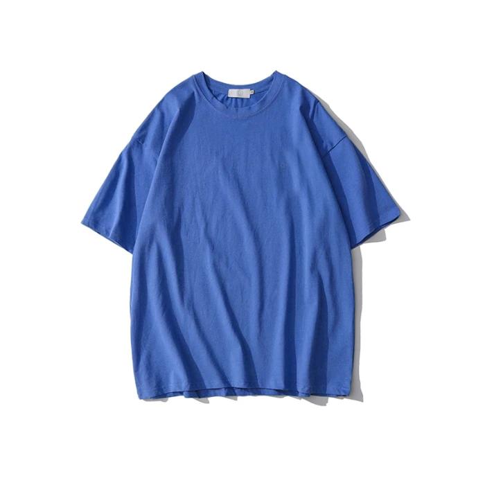Sommer Einfarbig Reine Baumwolle T-Shirts Damen Harajuku Übergroß Kurzarm Y2k Tops Unisex Koreanische Streetwear Lässig Basic T-Shirt Weiblich Gute Qualität
