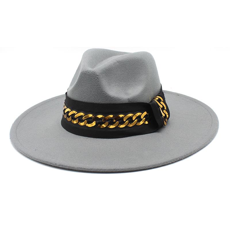 Exotic 9.5Cm Large Brim Top Hat Ethnic Accessories Jazz Hat Cashmere Felt Hat Gentleman And Lady Hat