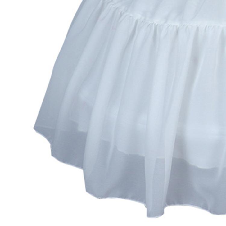 Women Crinoline Petticoat Cage White Hoop Skirt Slips for Wedding Bridal Dress