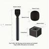 Wireless Handheld Interview Microphone Adapter With Windshield Foam For Rode Wireless Go Ii For Dji Mic 1 2