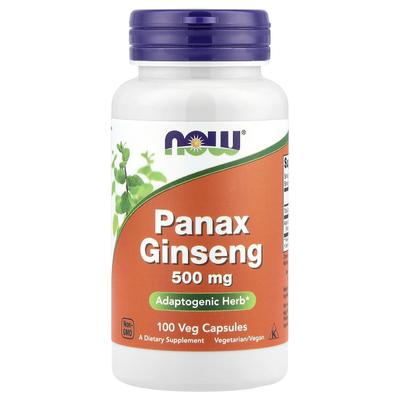 Ginseng, 500Mg, 100 Veggie Capsules