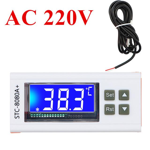 STC-8080A+ Digital Thermostat Temperature Controller Refrigerator Refrigeration Automatic Defrost Timer Intelligent Single Probe