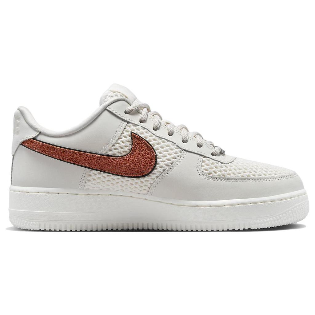 New Nike Air Force 1 Low Basketball Leather Light Bone Sail Women's DZ5228-100