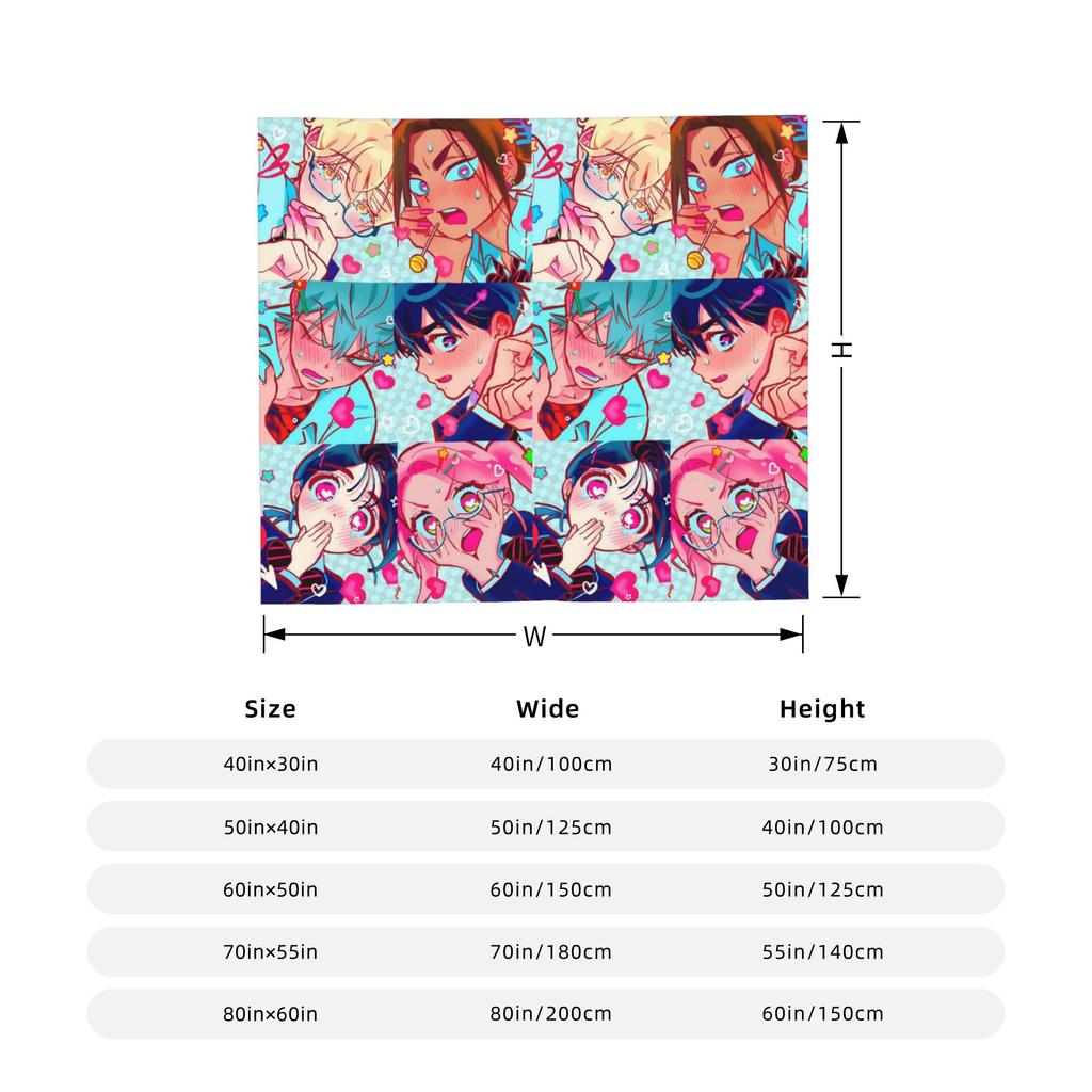 Alien Stage Anime Wool Blanket Mizi Sua Till Ivan Creative Throw Blankets For Bed Sofa Couch 125*100Cm Quilt