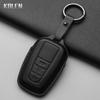 Genuine Leather Auto Smart Key Fob Cover Case Housing Fit For Toyota Prius Camry Corolla Chr C-Hr Rav4 Land Cruiser Prado 2 3 4 Button Auto