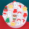 Santa Claus Figurines Pattern For DIY Hairpin Making Home Embellishments New Year Ornament Christmas Patches DIY Art Material
