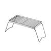 Camping Holder Stainless Steel Folding Grills Backpacking Stove Metal Texture for Camping with High Load Capacity
