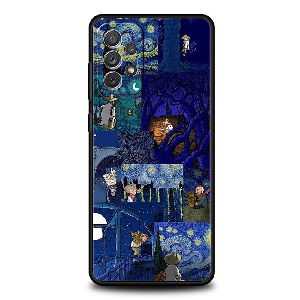 

Чехол для телефона Samsung A51 A71 A41 A31 A21S A11 A03S A12 A32 A52 A22 A13 A23 A33 A53 A73 5G Cover Art Эстетический Ван Гог Звездный Samsung A32 5G