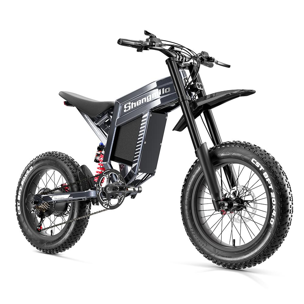 Shengmilo S900 Off-Road Adult Electic Bicycle 60V30AH Battery 1500W Motor 20 Inch Fat Tires Electic Bicycle All Terrain E-Mountian Bike