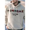 Moletom Gorillaz Masculino Feminino Oversized Streetwear Y2k Banda de Rock Gráfico Moletom com Capuz Lã Quente Solto Lã Quente Roupas Femininas Masculinas