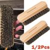 Horsehair Wooden Brush Car Detailing Tool for Dashboard Seat Handle Roof Cleaning Polishing Buffing Auto Interior Cleaner