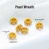 Vintage Brass Filigree Pearl Spacer Beads for Handmade DIY Bracelets