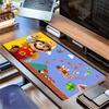 1pc Large Gaming Mouse Pad, UV Reactive Non-Slip Desk Mat, Washable PolyesterMario, Builder, PixelComputer Pad with Vibrant Game Machine Pri