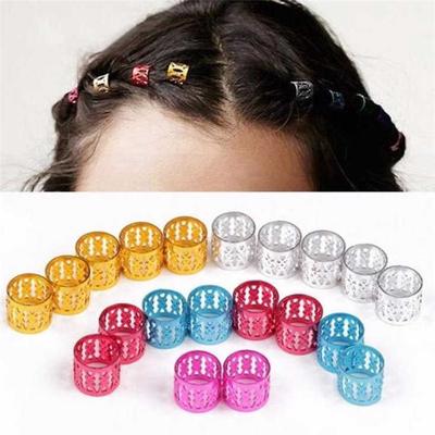 1 Pc Dreadlock Beads Dread Hair Braid Cuff Tube Clip Adjustable Hair Rings-!