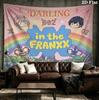Franxx Wall Tapestry Aesthetic Wall Hanging Printed Fabric Blanket Decorative Tapestries For Bedroom Living Room Home Decor