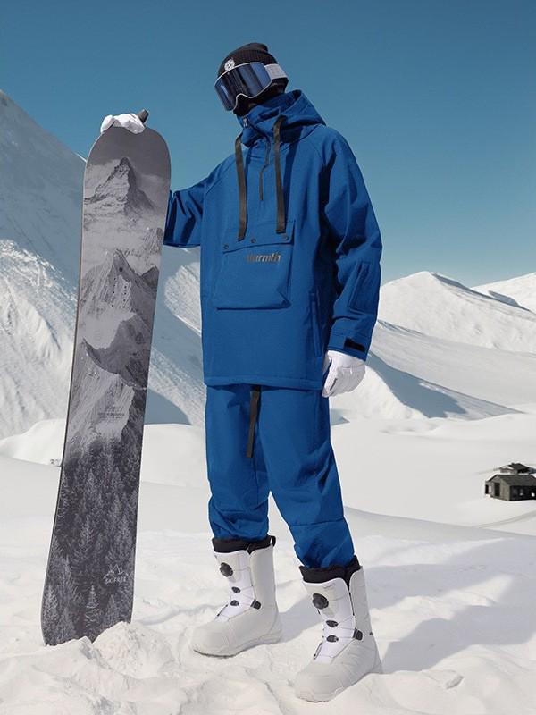 Northeast -40° Cold-Proof Ski Suit: Men's Waterproof Cotton Mountaineering & Skiing Two-Piece Set