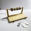 Natural Wooden Parrot Perch Stand Bite-resistance Wear-resisting Bird Paw Grinding Rack Interactive Oral Exercise Station