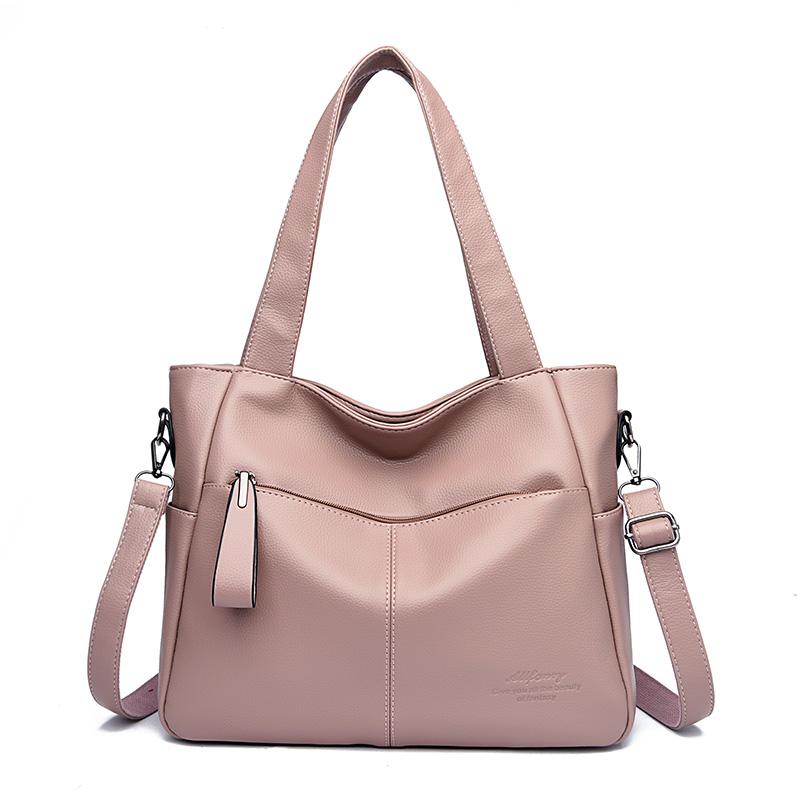 Genți de mână cu umăr de mare capacitate din piele pentru femei 2023 Genți de cumpărături simple pentru femei Genți de mână de designer pentru damă