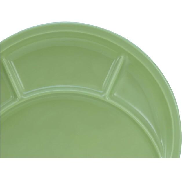 Набор тарелок для фондю CreaTable, 4 штуки, зеленые (22985)
