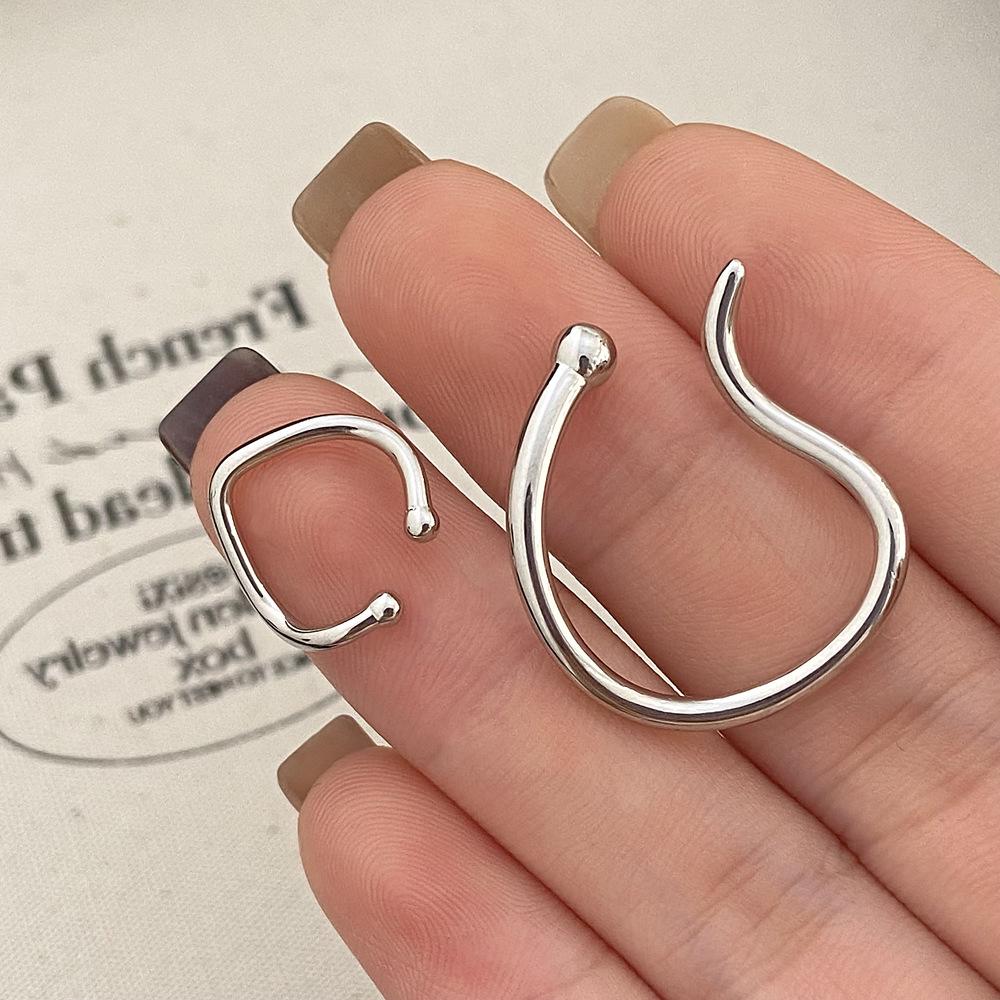 

Минималистичные геометрические металлические каффы для ушей для женщин — не требуют пирсинга, дизайн в корейском стиле