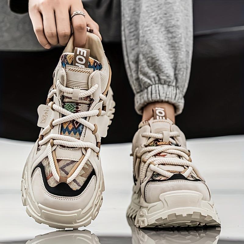 New Autumn And Winter High Top Board Shoes For Men, Casual And Fashionable Trendy Shoes, Thick Soled And Durable Shoes