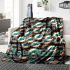 Name Custom Miami Dolphins Logos Print Flannel Blanket High Quality Warm Comfortable Cover for All Seasons Perfect for Gifts Home Decor