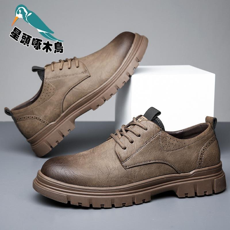 

Men s shoes 2025 new cowhide soft-soled business leather shoes men s trend versatile four-season shoes 44