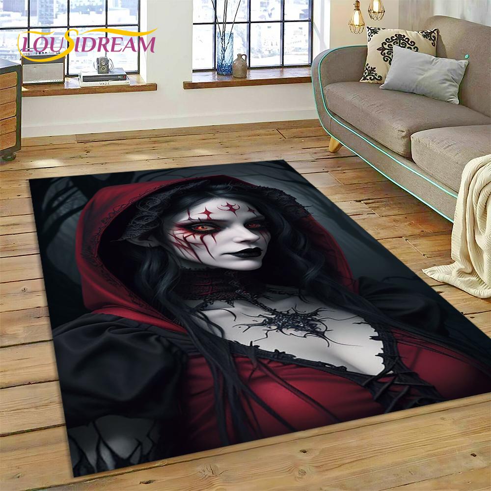 27 Style Gothic Horror Character Skull Ghost Spirit Carpet Rug for Bedroom Living Room Home Sofa Decoration,kids Decor Floor Mat