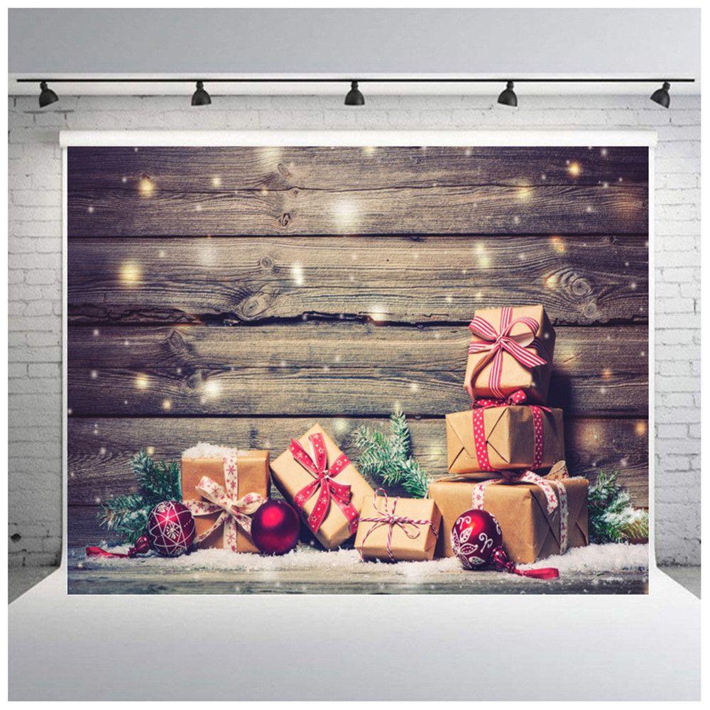 Photo Studio Winter Vinyl Photography Background Board Backdrops Christmas Decor Photo Props Cloth