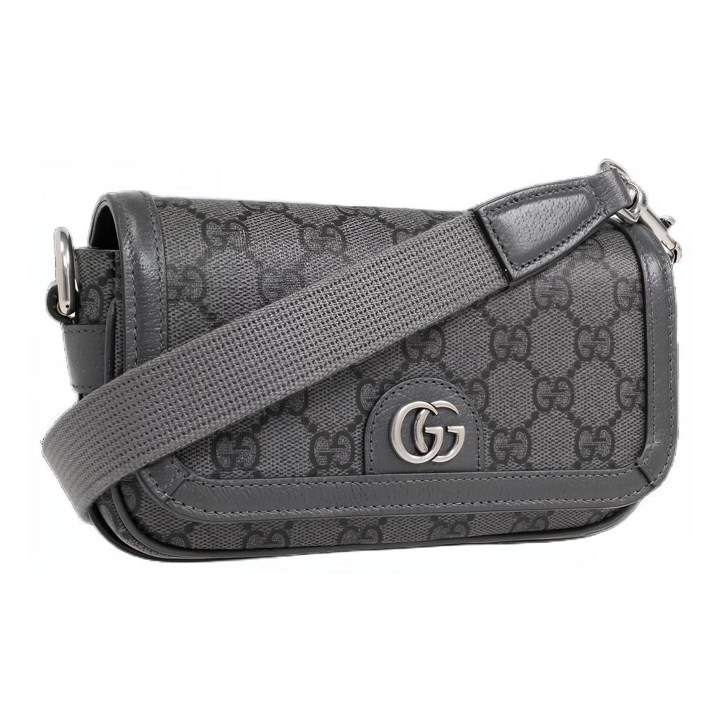Gucci GG Messenger Bag Supreme Canvas Grey 795466-2ZGMN-1244
