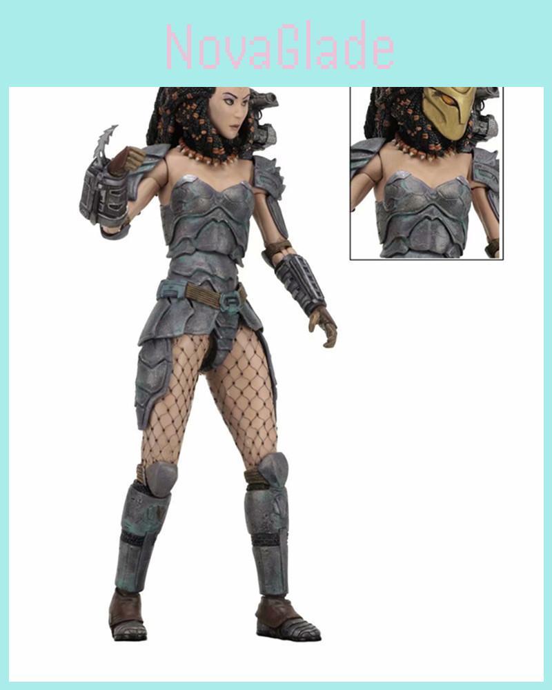 Neca 18 Predator Pvc Material Female Blood Warrior And Scar Blood Warrior Set Of Two