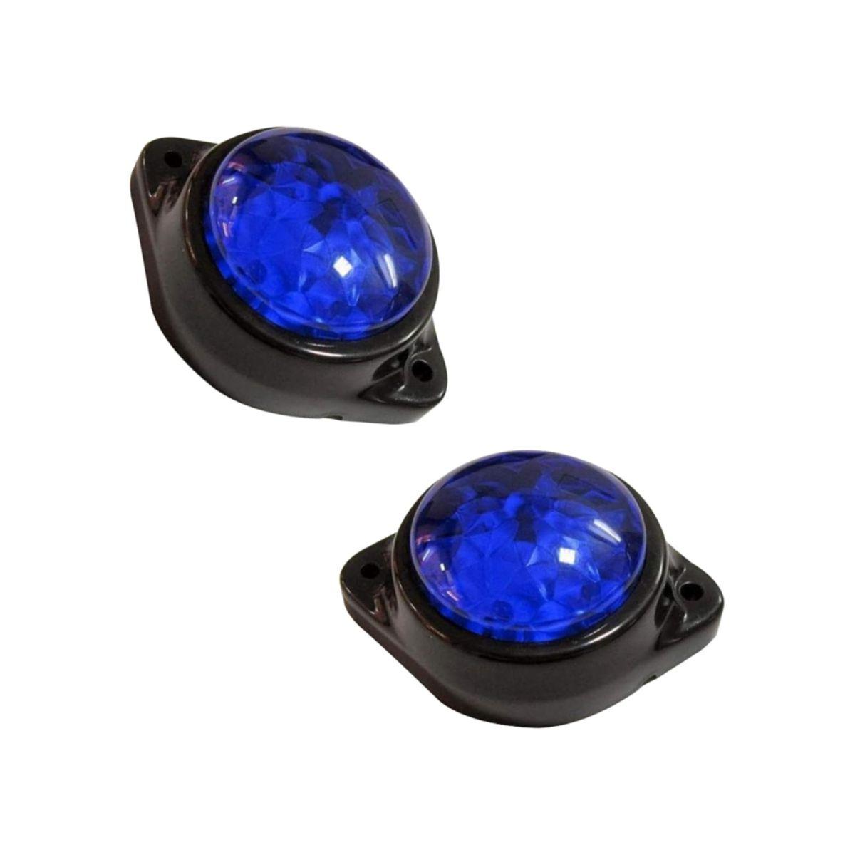 

2 шт. Сині світлодіодні габаритні вогні заднього бокового габариту для вантажівок, причепів, габаритного вогню кабіни, габаритного вогню для RV, морського