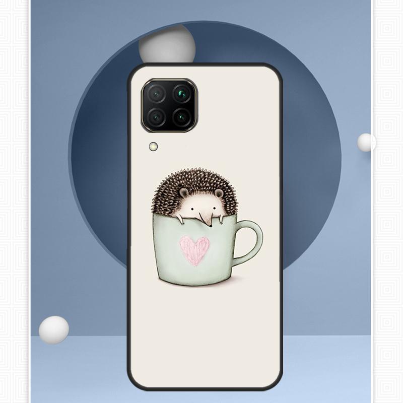 Kawaii Hedgehog For Huawei Nova 12i 12s 11i 8i Y91 Y60 Y70 Y72 Y90 Y61 9 10 SE P20 P40 Lite P30 P60 Pro Case