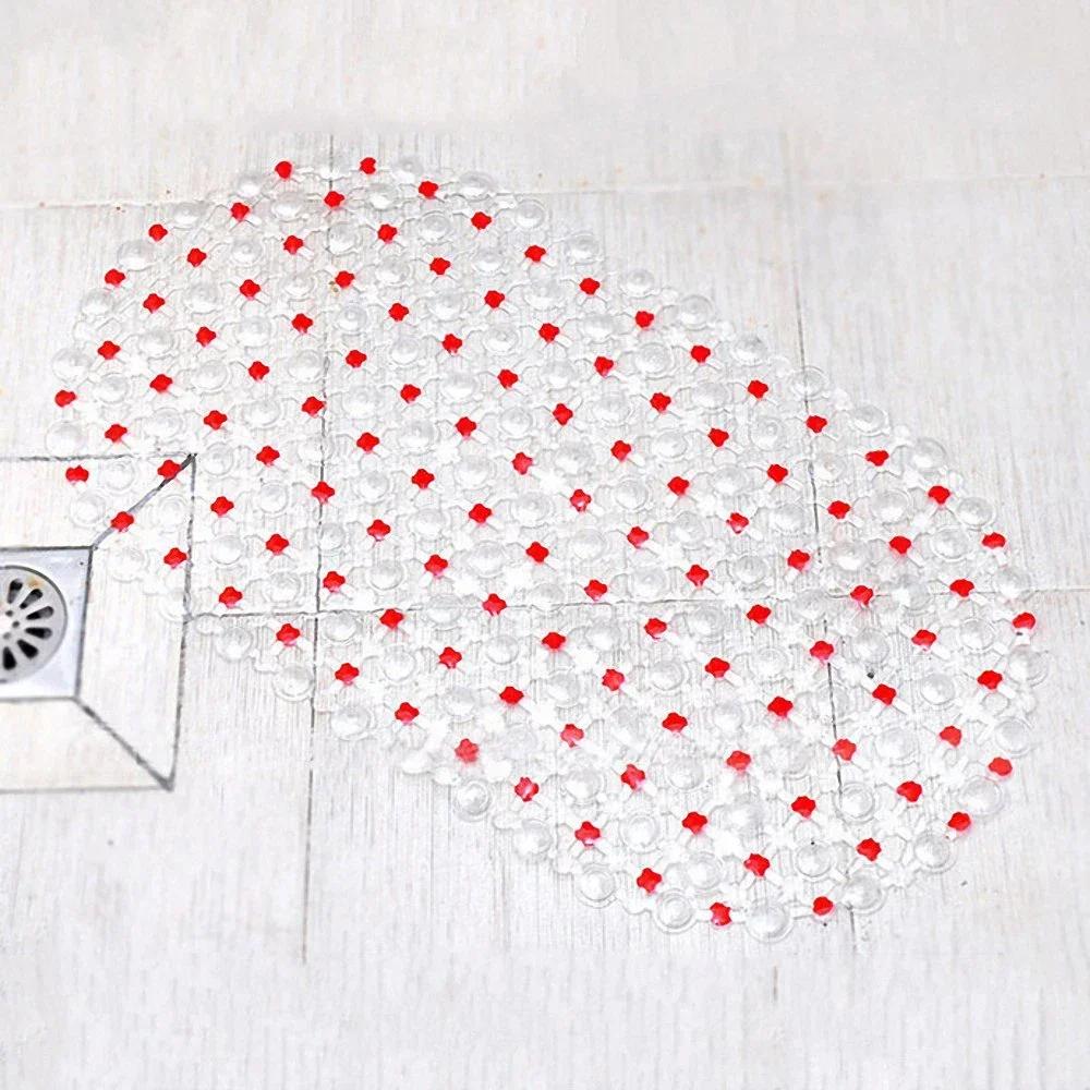 Hot PVC Anti-skid Bath Mats Soft Anti-slip Shower Mat Massage Mat with Suction Cup Non-slip Bathtu Bath Mat Bathroom Accessories