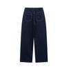 European and American French women's clothing fashion retro waist strap waist lapel denim jacket pants