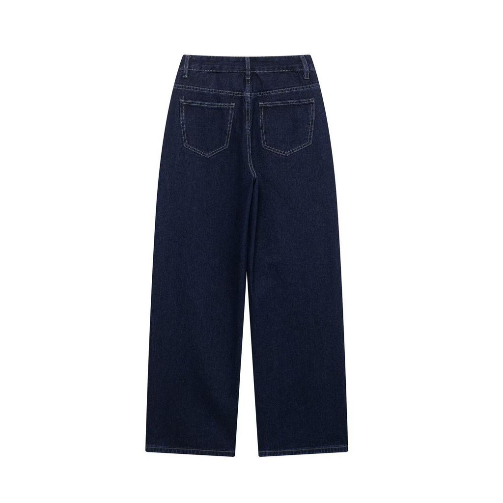 European and American French women's clothing fashion retro waist strap waist lapel denim jacket pants