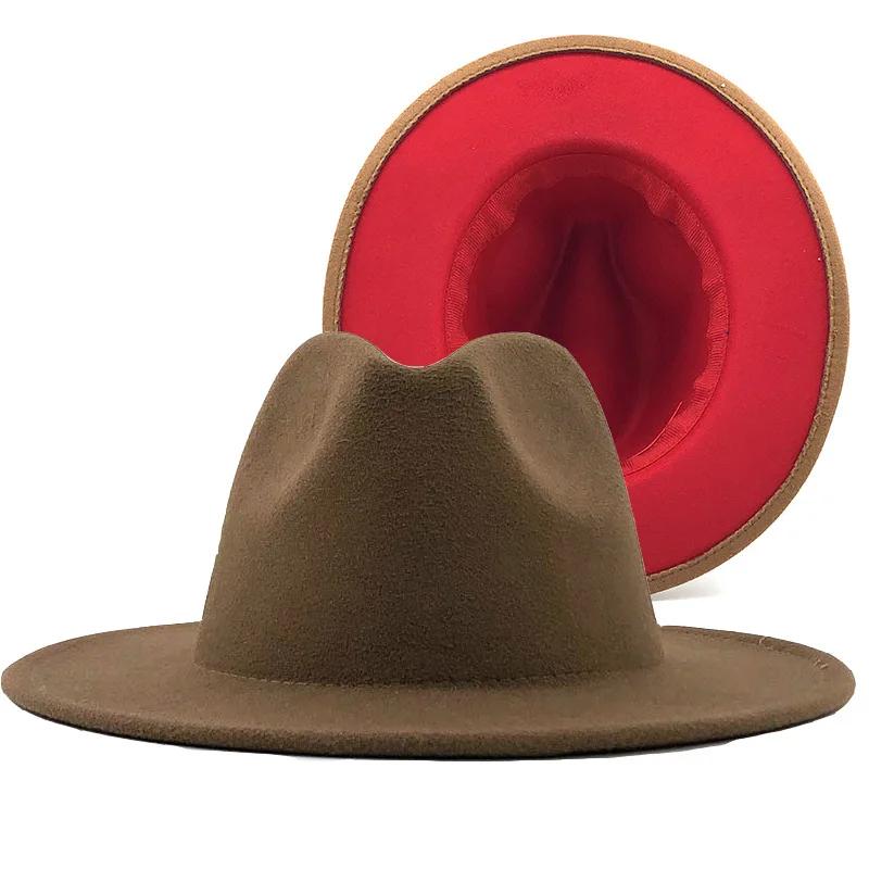 2025 Wool Felt Fedora Hat Wide Brim Jazz Party Hat for Women Men Autumn Winter Fashion
