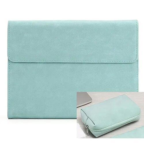 Couro do plutônio caso do portátil para microsoft surface pro 8 capa tablet suporte dobrável para superfície pro go 2 3 x pro 4 5 6 7 manga