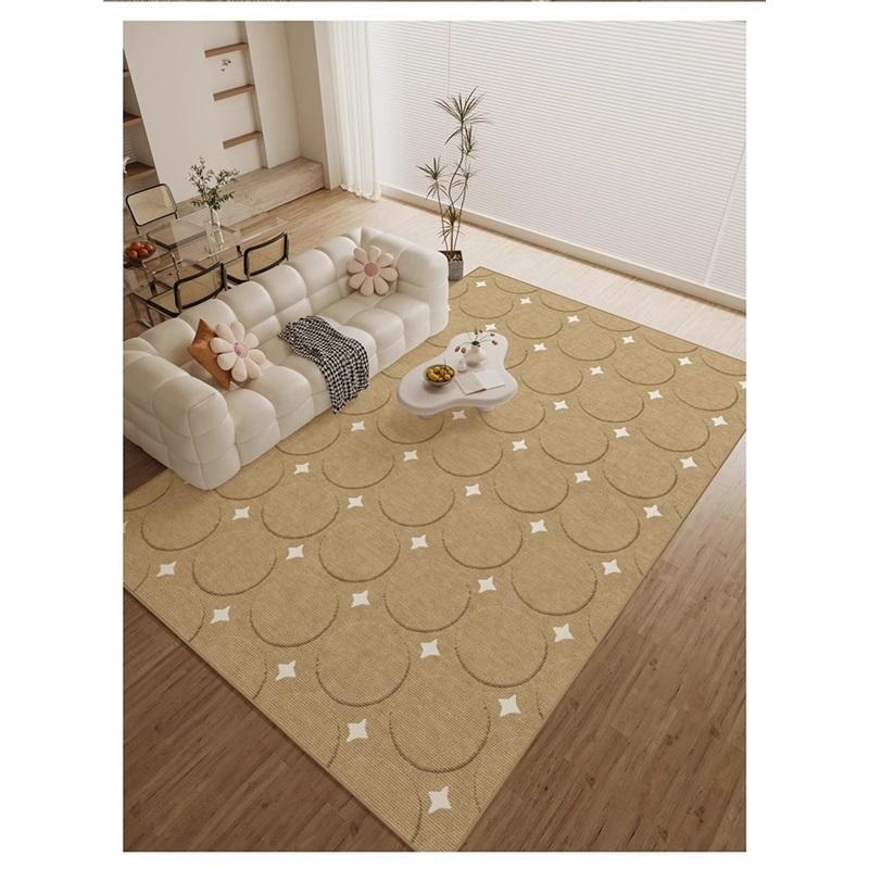 French Style Large Area Carpet For Living Room Stain Resistant Easy Care Non Slip Sofa Mat Home Absorbent Foot Mat