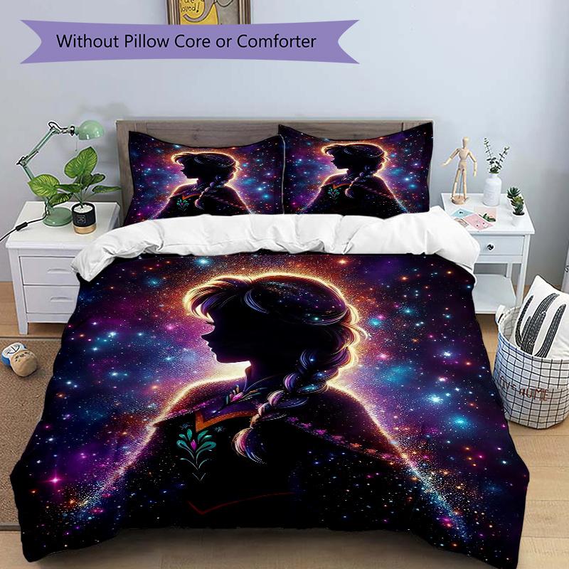 

3pcs Starry Night Braid Bedding Set, Including, Without Filling, Soft and Comfortable Home Bedroom.H088 135x200cm
