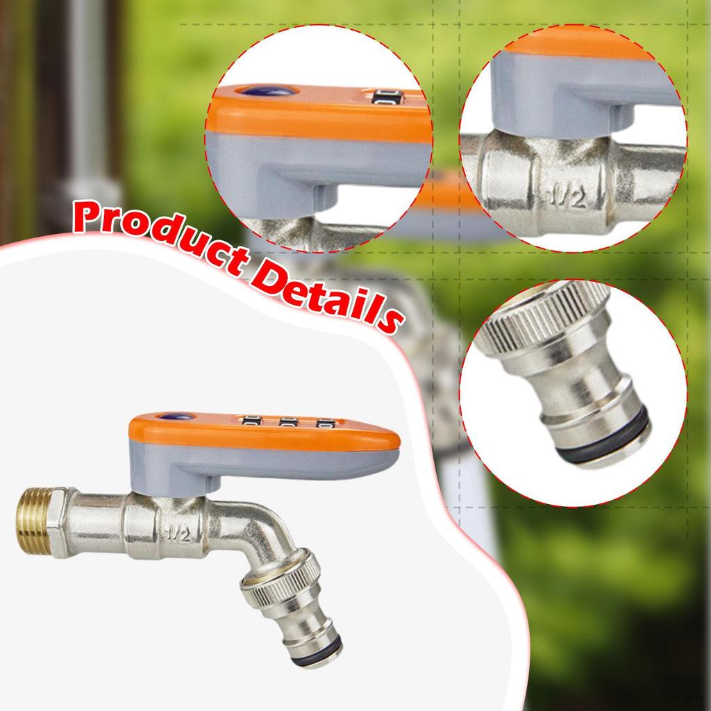 Sicherheits-Außenhahn mit Zahlenschloss Dn15 Anschluss 3-stelliges Codesystem Zubehör Frost