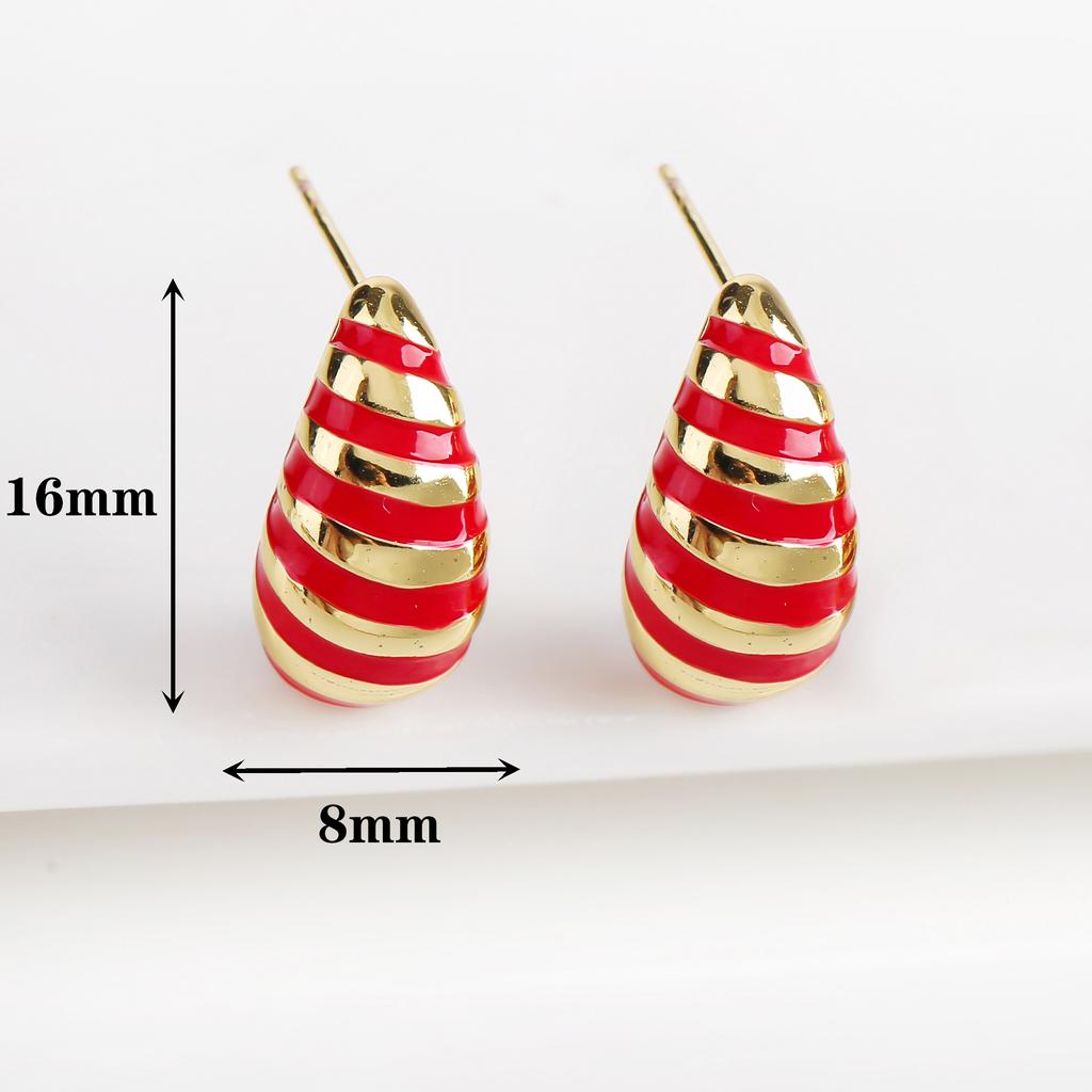 Classic Zirconia Comma Ladies Stud Earrings Fashion Water Drop Earrings Temperament for Woman Party Wedding Jewelry