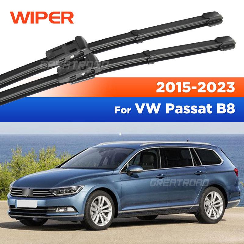 For VW Passat B8 2015- 2016 2017 2018     Wiper Front Wiper Blades Windshield Windscreen Window 26"+ 24"+19"