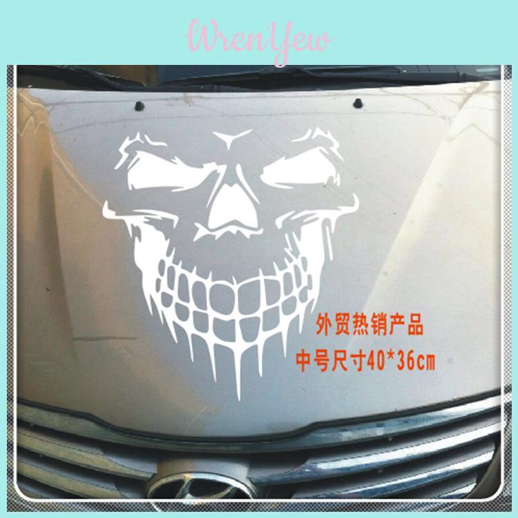 1 Stück Punisher Totenkopf Autoaufkleber Aus Strapazierfähigem Vinyl Für Vielseitige Innen- Und Außenanwendung