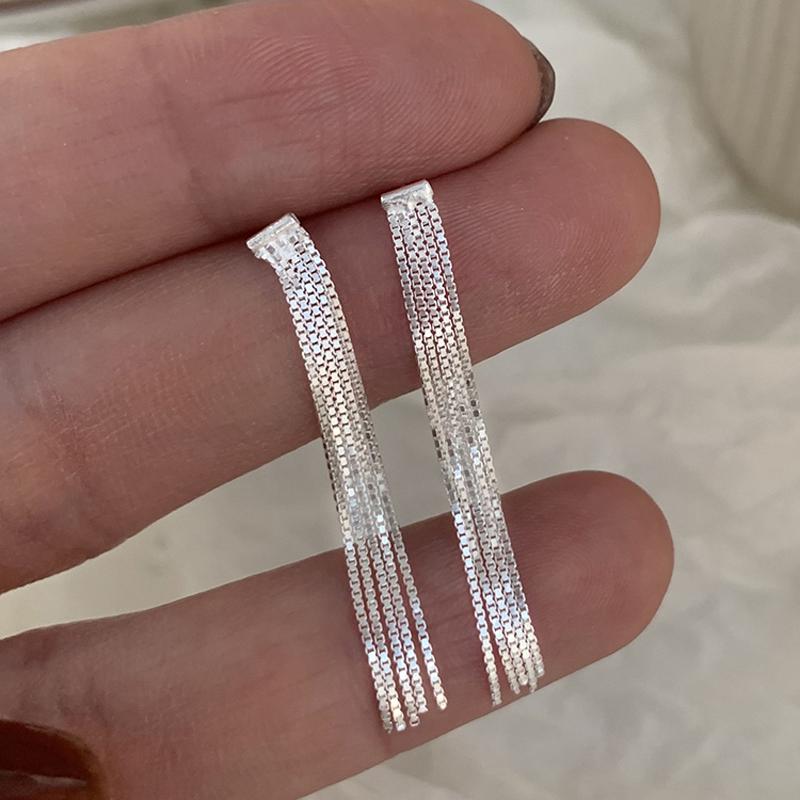 Серьги-подвески с кисточками из серебра S925, змеиная кость, женские, золотые, серебряные, для вечеринки, подарок девушке
