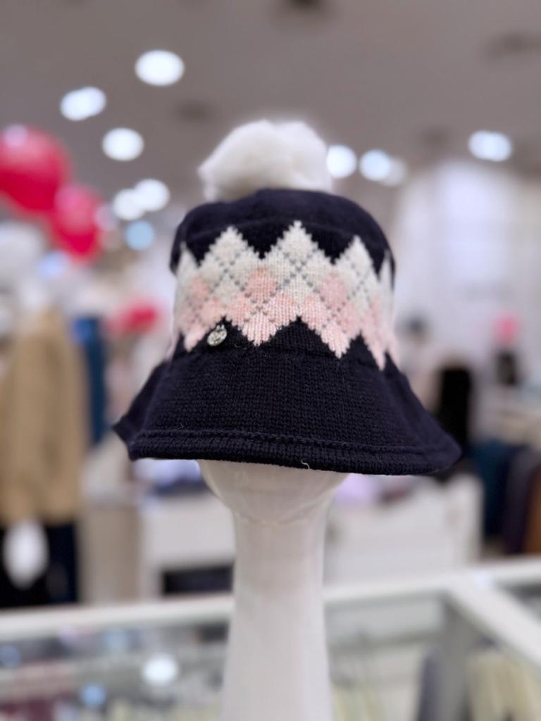 Crocodile Creek Two-Color Pattern Drop Knit Bucket Hat CLDWH1206