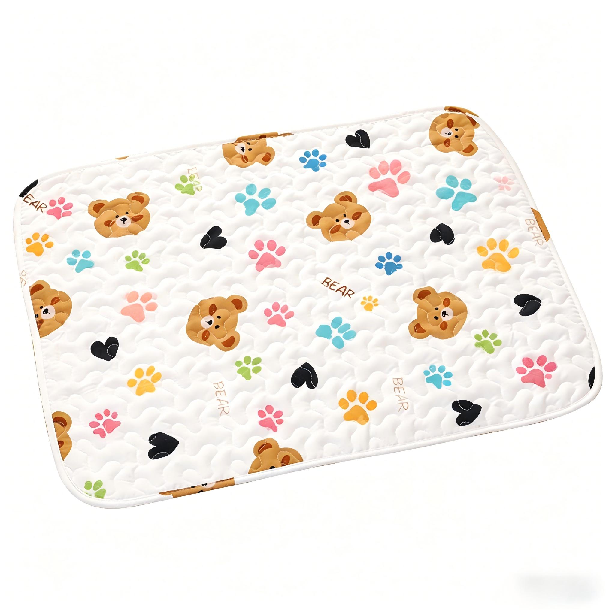 Four Seasons Universal Pet Bed Mat Soft Breathable Dog Cat Sleeping Cushion Removable Washable All Weather Pet Floor Mat (Blue,S) синий