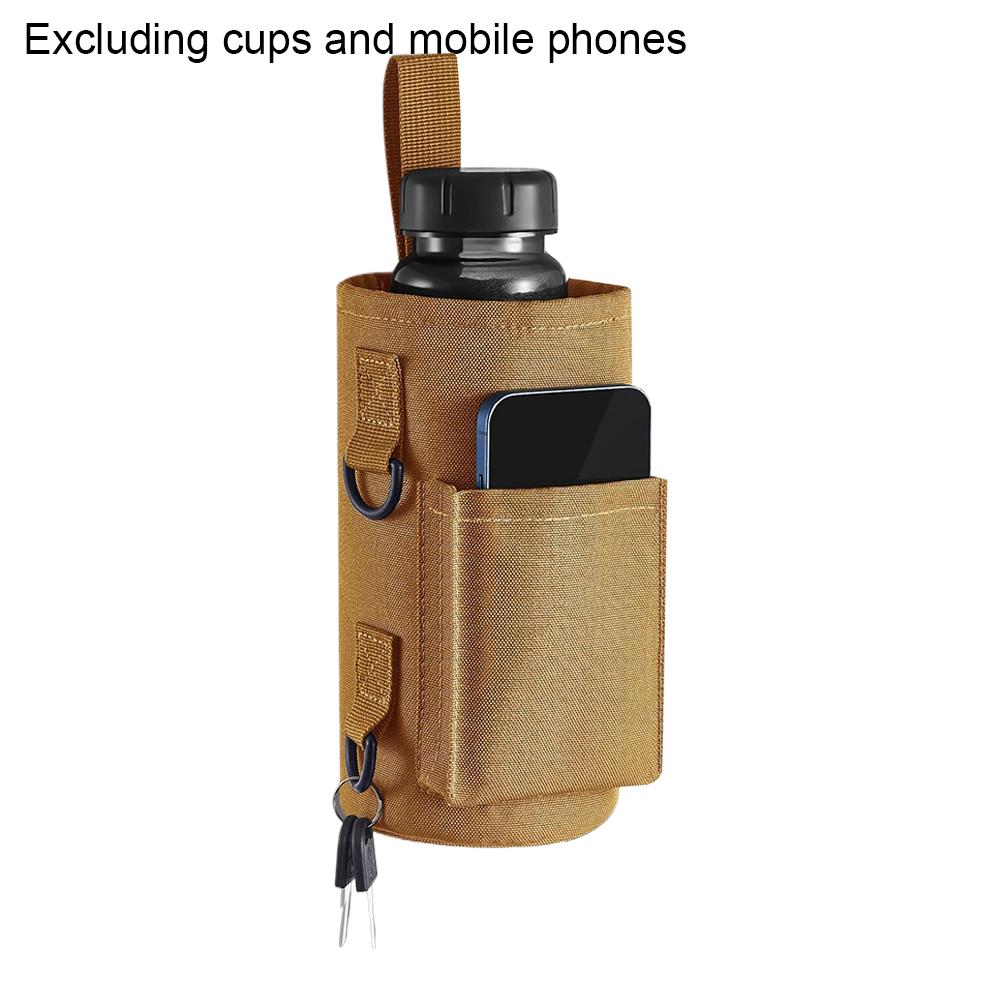 

Magnetic Gym Water Bag,Water Bottle Tumbler Carrier Holder With Phone Pockets & Shoulder Strap,Sports Magnet Water Bottle Sleeve коричневий