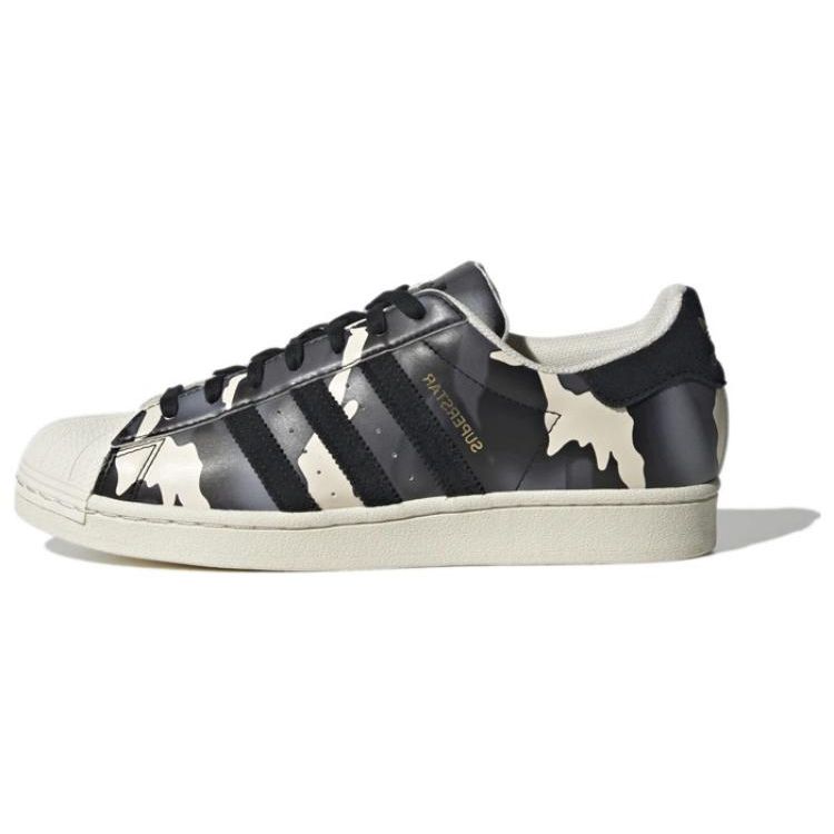 adidas Originals Unisex Superstar  Core Black Cloud White  Camo Black White Casual Shoes GY2566 36.5
